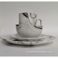All&#39;ingrosso stoviglie piatti in marmo set porcellana stoviglie